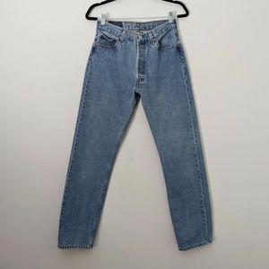 Vintage 90s Levis 501 For Women Button Fly Straight Leg Jeans 28" Tagged 30